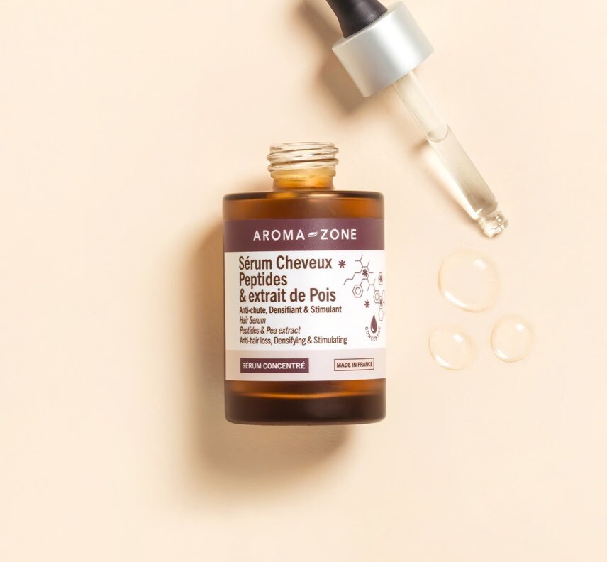 Sérum cheveux anti-chute Aromazone rituel de soin du soir pour réparer la masse