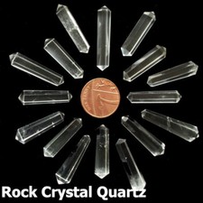 Natural Crystal DT Point Droplet Various Gemstones Handcrafted Vogel Wands