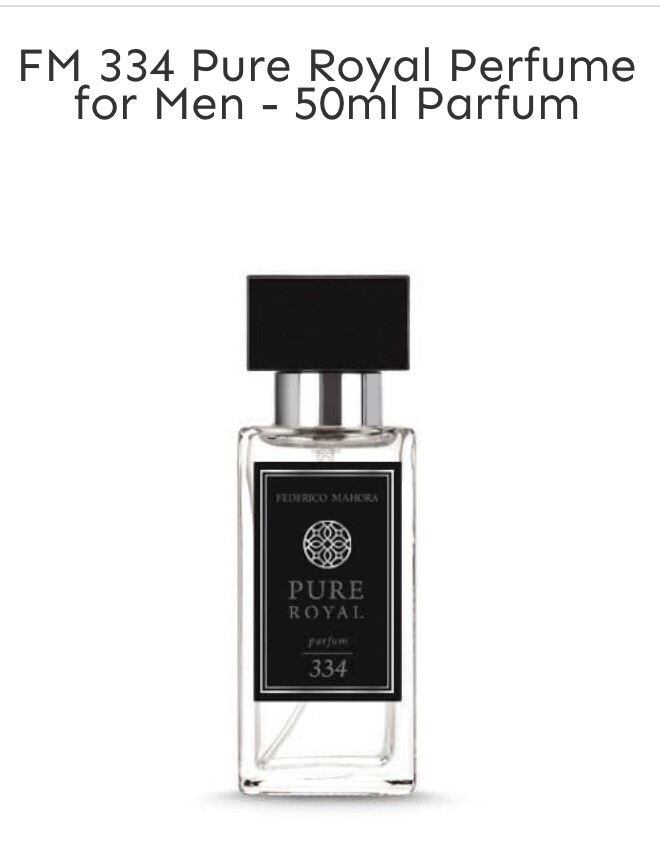 FM 334 Pure Royal Federico Mahora Perfum Men 50ml EDP -SALE- UK