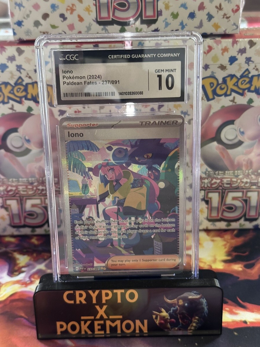 Iono 237/091 SIR - Paldean Fates - Pokémon TCG Scarlet & Violet