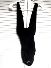 Womens Black one piece XL Swimsuit padded cups. Strap across front waist.NWOT