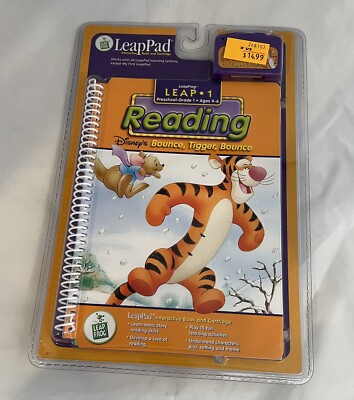 New LeapFrog LeapPad Book & Cartridge Leap 1 Reading Disney s Bounce, Tigger,
