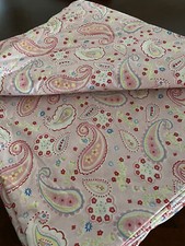Pottery Barn Kids PINK PAISLEY Twin Duvet Cover  100 Cotton  Rare  HTF