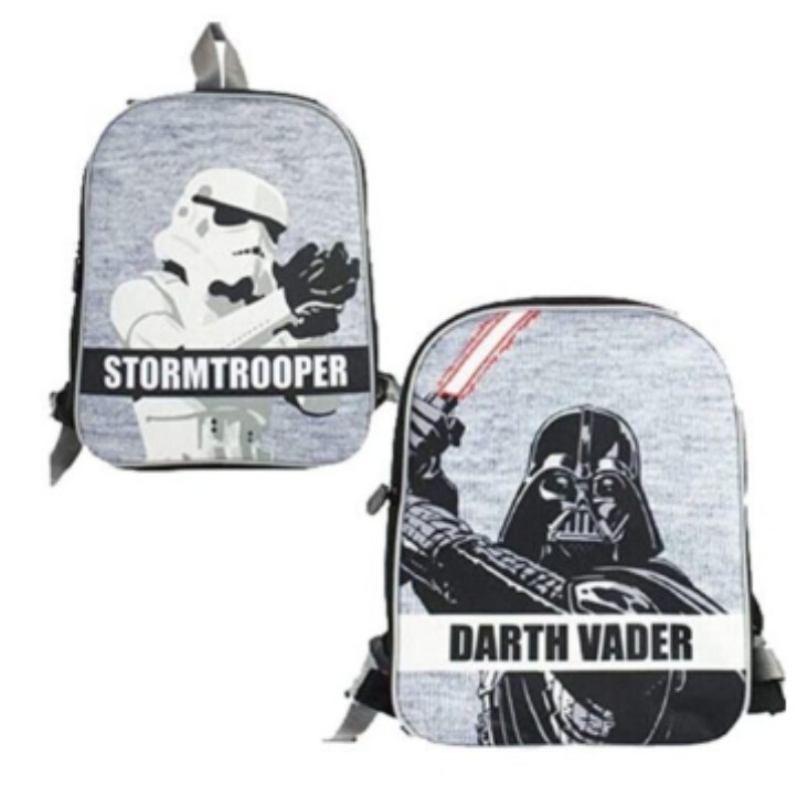 Oficial Star Wars Darth Vader Stormtrooper Reversible Niños Espalda