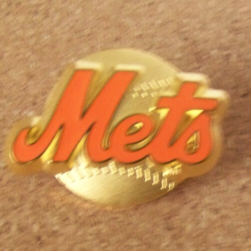 NY New York Mets name w/ gold ball pin 1998 3D MLB c43488 | eBay
