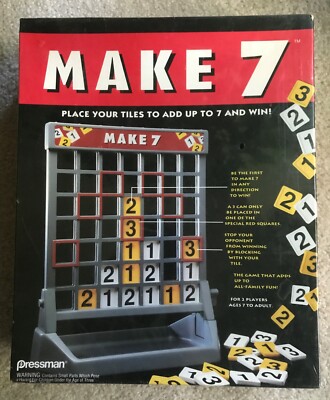 Make 7 Game by Pressman Original Version from 1994 Factory Sealed