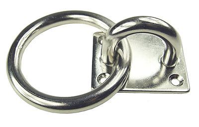 Edelstahl V4A Leinenhalterung mit Ring, Anbinden Leine Hundeleine Geschäft Laden