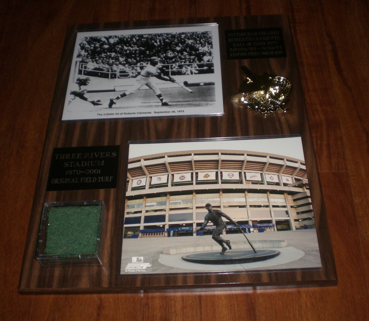 Toppa Ricamata Roberto Clemente 3000 Hits - Pittsburgh Pirates - Multicolore 4.75 Pollici