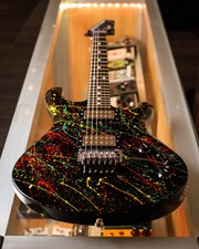 Used Knaggs Severn Xf Black Splatter With Floyd Rose And Bare Knuckle Pickups