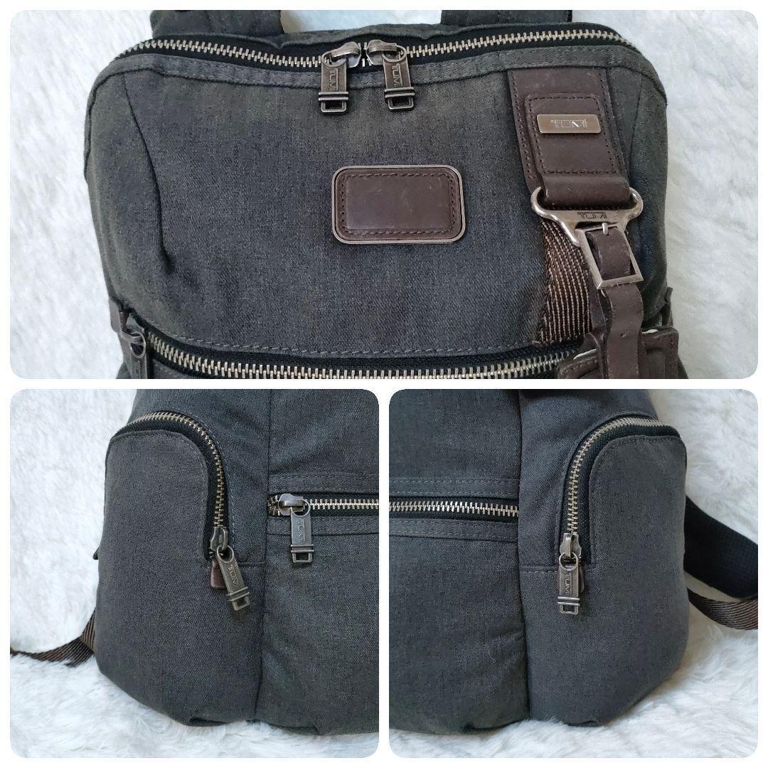 バッグ Tumi alpha bravo TUMI ALPHA BRAVO Knox 22681ATH2 Gray Brown Leather Fabric