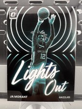 2022-23 Donruss Optic #2 Ja Morant Lights Out Holo Memphis Grizzlies