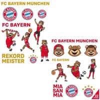 Fc Bayern MüNchen Kinder Aufkleberkarte 2Er-Set Logo Berni Fc Bayern Fanartikel