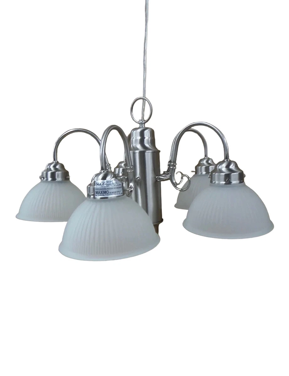 Elementals Hampton Bay Chandelier Brushed Nickel 245 200 MISSING CEILING COUPLER