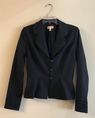 Blazer Noir Isaac Mizrahi Taille 2 – Veste De Costume – Très Bon état Livraison Gratuite