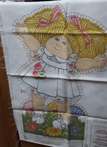 1983 Cabbage Patch Kids Fabric Doll Panels (3) CPK