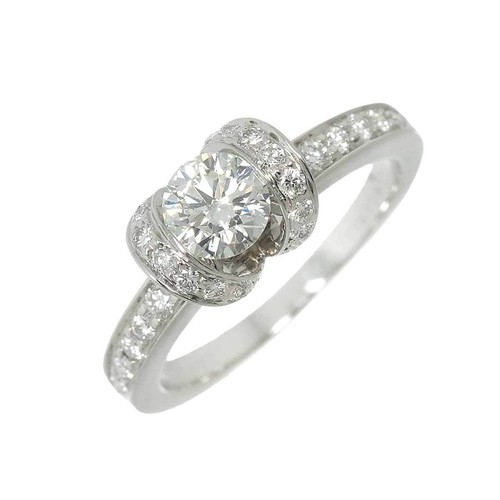 TIFFANY Co. Diamond 0.48ct F/VVS2/3EX Ring Pt Platinum size4.75-5(US) 90236308