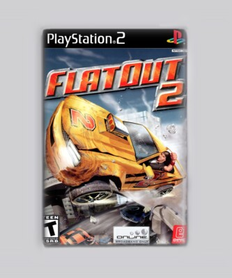 FLATOUT. / PS2 - 2''x3'' FRIDGE MAGNET (playstation 2 retro