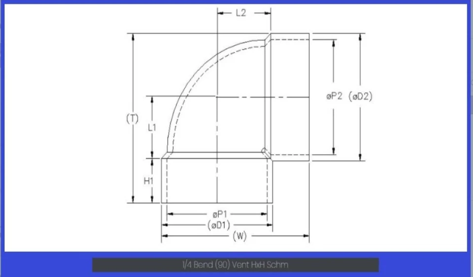 NAPCO PVC 12" x 12" Elbow 1/4 BEND 90° VENT S40 Pipe Connector Adaptor Drain - Image 2 of 4