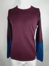 Smartwool Men Intraknit Thermal Merino Colorblock Crew Purple Medium 16453-N96