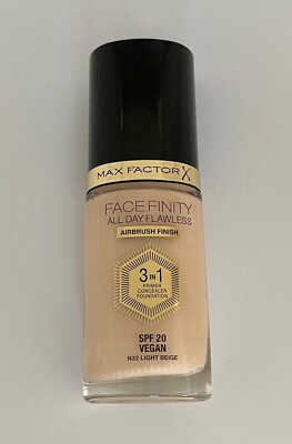 Max Factor Facefinity All Day Flawless 3 in 1 Foundation, 30 ml - 32 Light Beige