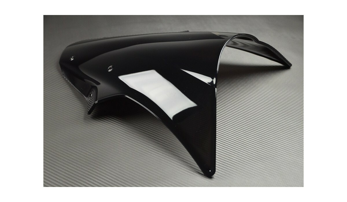 Bulle noire double courbure Kawasaki ZX10R 2011 2012 2013 saute vent moto - 2
