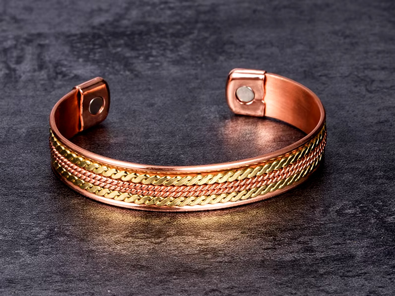 Bracelet en cuivre avec aimants pour retrouver un confort articulaire