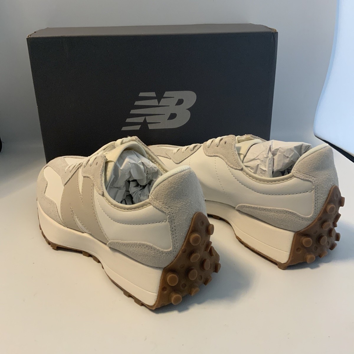 New Balance 327 Off White Moonbeam Beige Timberwolf WS327AN