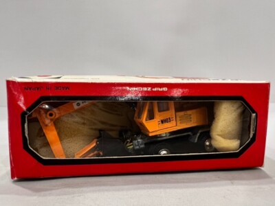 Grip Zechin Hitachi WH03 Wheel Excavator 1:70 Orange Digger Japan