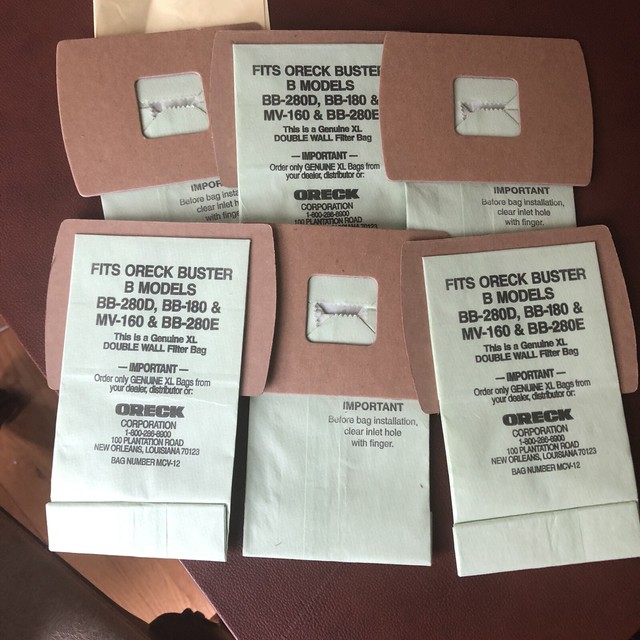 Genuine Oreck XL MCV12 Vacuum Bags BB280D BB180 MV160 BB280E
