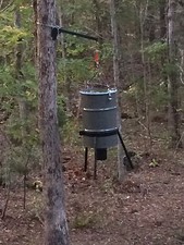 24" HEAVY DUTY  feed HANGER (Only) for 30/50 gallon hog deer feeder HUNTER LIMB 