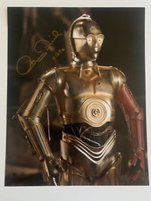 ANTHONY DANIELS In Person Signed Autograph 28x35cm Star Wars