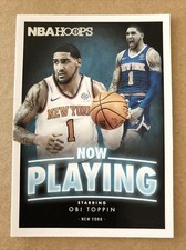 2020-21 Hoops Now Playing #SS-19 Obi Toppin Basketball Card