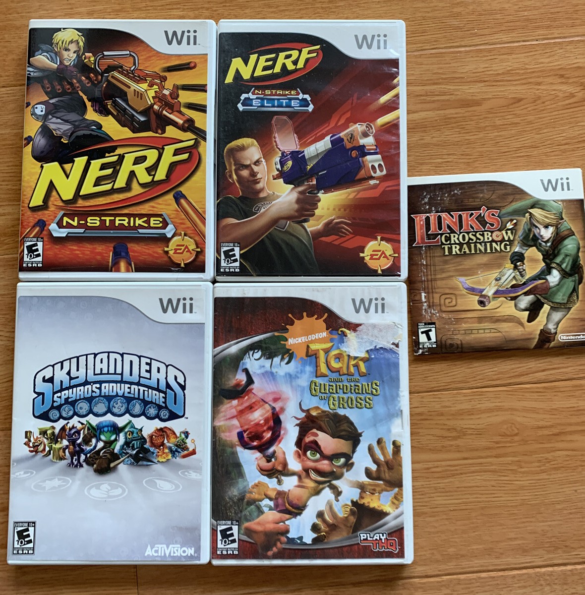 Pre-owned! Lot Of 5 Nintendo Wii Games - Nerf N-Strke, Tak