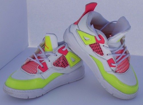 Nike Air Jordan Retro 4 Aqua Rift Bright Crimson/ Lemon Venom 9c | eBay