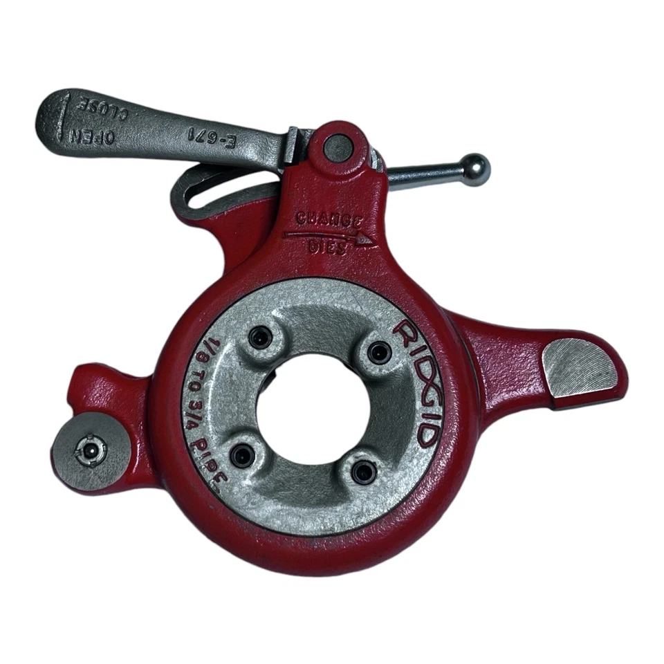 Ridgid 555 Ridgid 10491 Quick-Opening Dual Die Head, LH Dies, 1/8" to 3/4" - Image 2 of 4