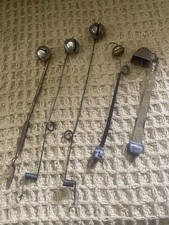 5 Vintage Fishing Pole Bells, Various Styles/Sizes