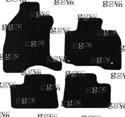 FITS CIITROEN C ZERO 2010 & ONWARDS TAILORED BLACK RUBBER CAR FLOOR MATS (2 CLP)