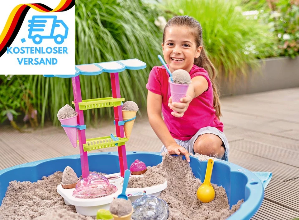 Simba 107102532 - Eisdiele, 13 Teile, 26X34X46Cm, Sandspielzeug, Sandkasten, Eis - Bild 4 von 4