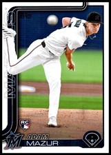 2025 Adam Mazur Rookie Topps Series One BASEBALL #309 Miami Marlins
