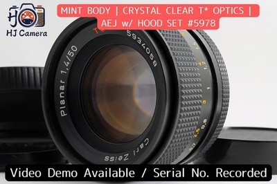 [NEUWERTIG mit Haube] CONTAX Carl Zeiss Planar 50mm f/1.4 T* AEJ MF...