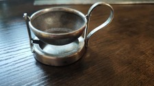 Antikes Kipp Teesieb DRGM Versilbert Teesieb mit Abtropfschale Art Deco Tea...