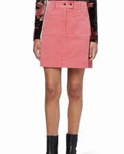 Image of PS PAUL SMITH Women's A-line Skirt Pink Corduroy Size EU46 US14 Size Large