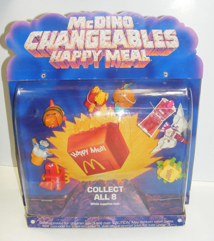 Vitrina Happy Meal Cambiable McDino + TODOS LOS 8 Juguetes Completos Funciona B-1 Foto 2 de 4