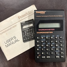 Vintage 1988 Franklin Wordmaster WM-1200 Electronic Dictionary  User  s Manual