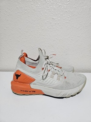 Under Armour Project Rock 3 Gr. UK 7,5 Summit White Rogue Orange Trainingsschuhe