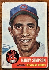 1953 Topps Baseball #150 Harry Simpson