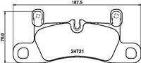 Hella Pagid Bremsbelagsatz Scheibenbremse 8DB 355 015-121 FüR Porsche Cayenne