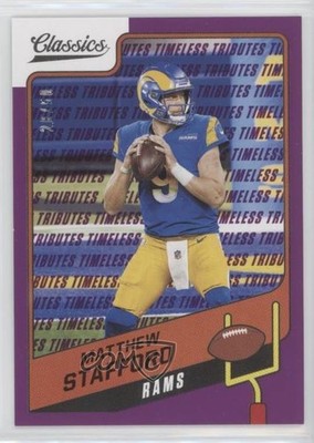 2021 Panini Classics Timeless Tributes Purple 28/50 Matthew Stafford #78 uk2