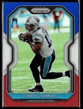 2020 Panini Prizm #235 Curtis Samuel Prizm Red White and Blue