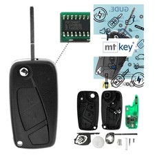 Funk Schlüssel 2 Tasten 434MHZ für Fiat Qubo 225 Panda II Doblo II Ducato III